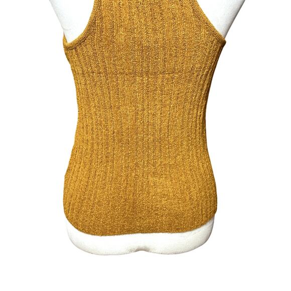 Jessica Simpson Edith Racerback Tank Top Sweater Sleeveless V Neck Brown W M NWT - Picture 7 of 10